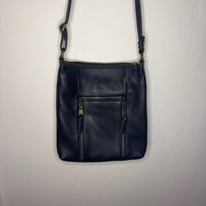 NWOT THE SAK BLACK PEBBLE LEATHER CROSSBODY BAG
